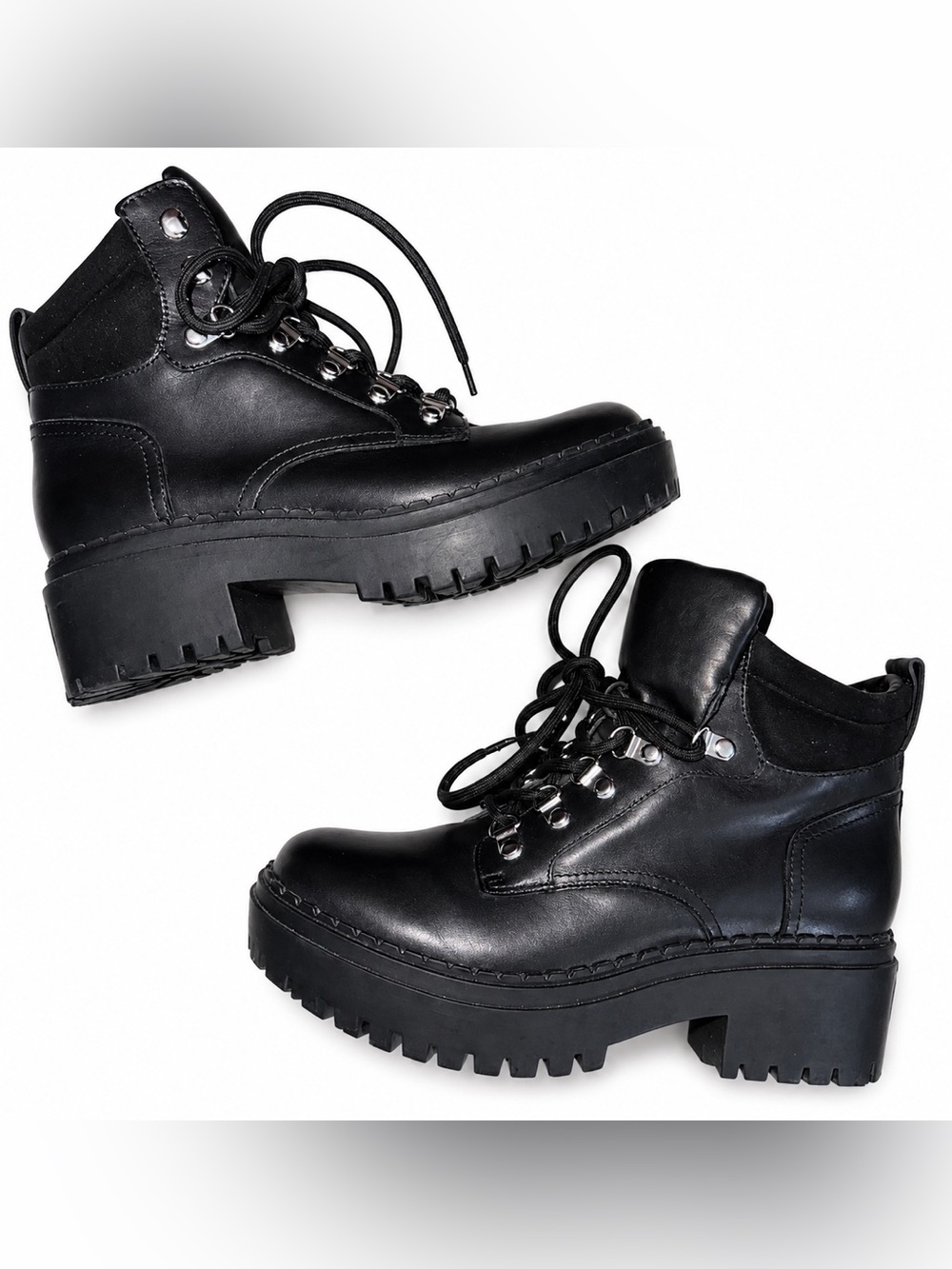 Marc Fisher Black Combat Boots Sz. 6